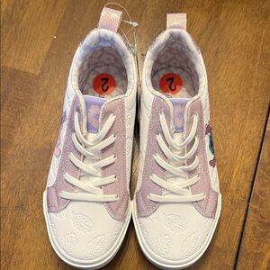 Disney White and Pink Kids Sneakers